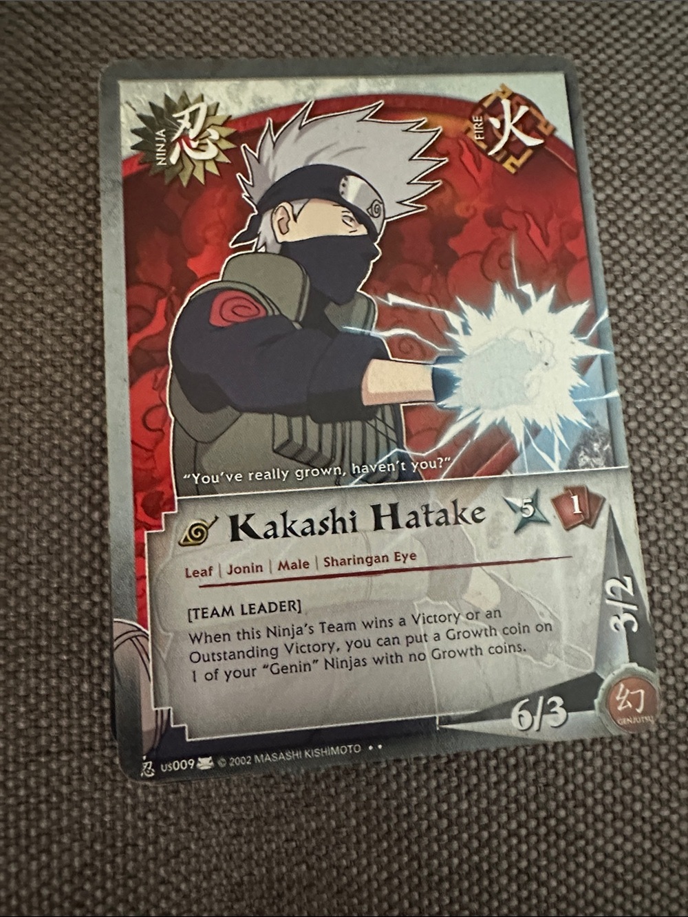 Naruto CCG, Set 6 Eternal Rivalry: Kakashi Hatake N-US009 Card